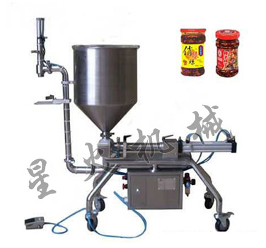 KLG 颗粒酱状灌装机/Semi-automatic Chili Sauce Filling Machine
